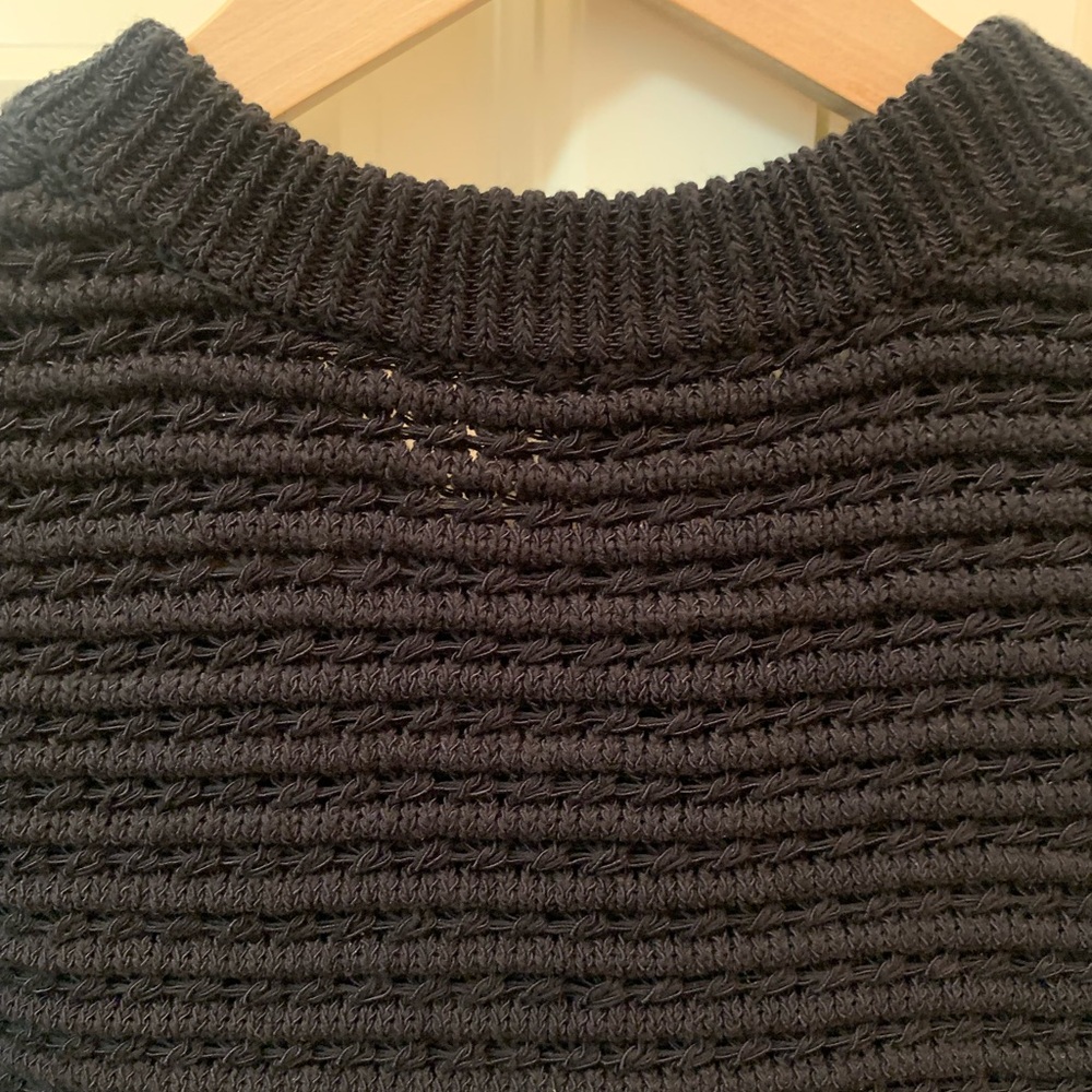 rag & bone New York Black Marlee Cotton Sweater Vest Size Medium NEW RARE - Picture 10 of 15